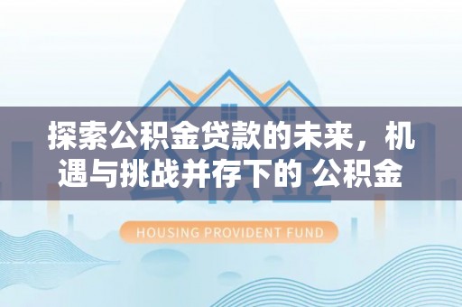 亳州探索公积金贷款的未来，机遇与挑战并存下的 公积金贷款风险防控