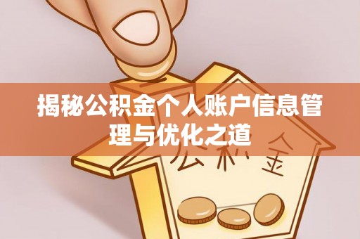 亳州揭秘公积金个人账户信息管理与优化之道