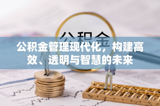 亳州公积金管理现代化，构建高效、透明与智慧的未来