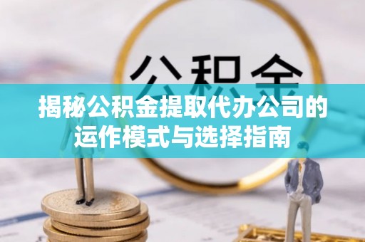亳州揭秘公积金提取代办公司的运作模式与选择指南