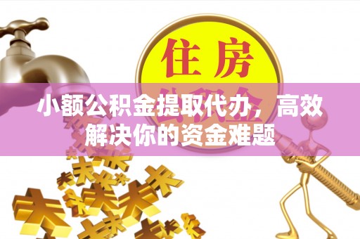 亳州小额公积金提取代办，高效解决你的资金难题